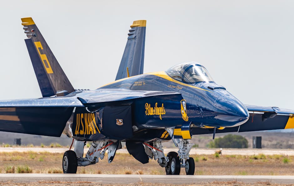 Blue Angel jet symbolizing career heights